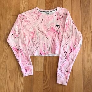 PINK Victoria's Secret Swirl Pattern Crop Top